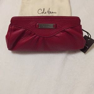 Cole Hann clutch small cosmetic red village II